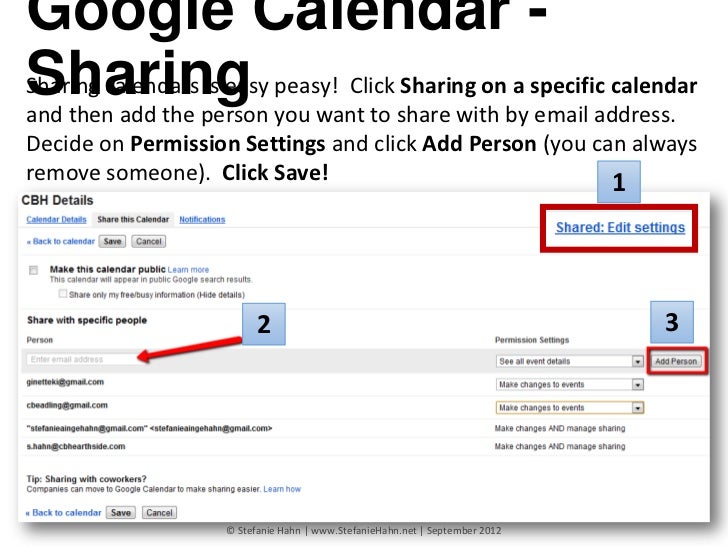 share gmail contacts