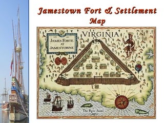 Jamestown Fort & Settlement  Map 