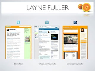 LAYNE FULLER




@laynefuller      linkedin.com/laynefuller   tumblr.com/laynefuller
 