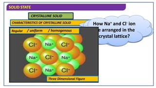 CLASS 12th CHEMISTRY SOLID STATE ppt (Animated) | PPT