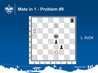 Mate in 1 - Problem #9
1. Ra5#
 