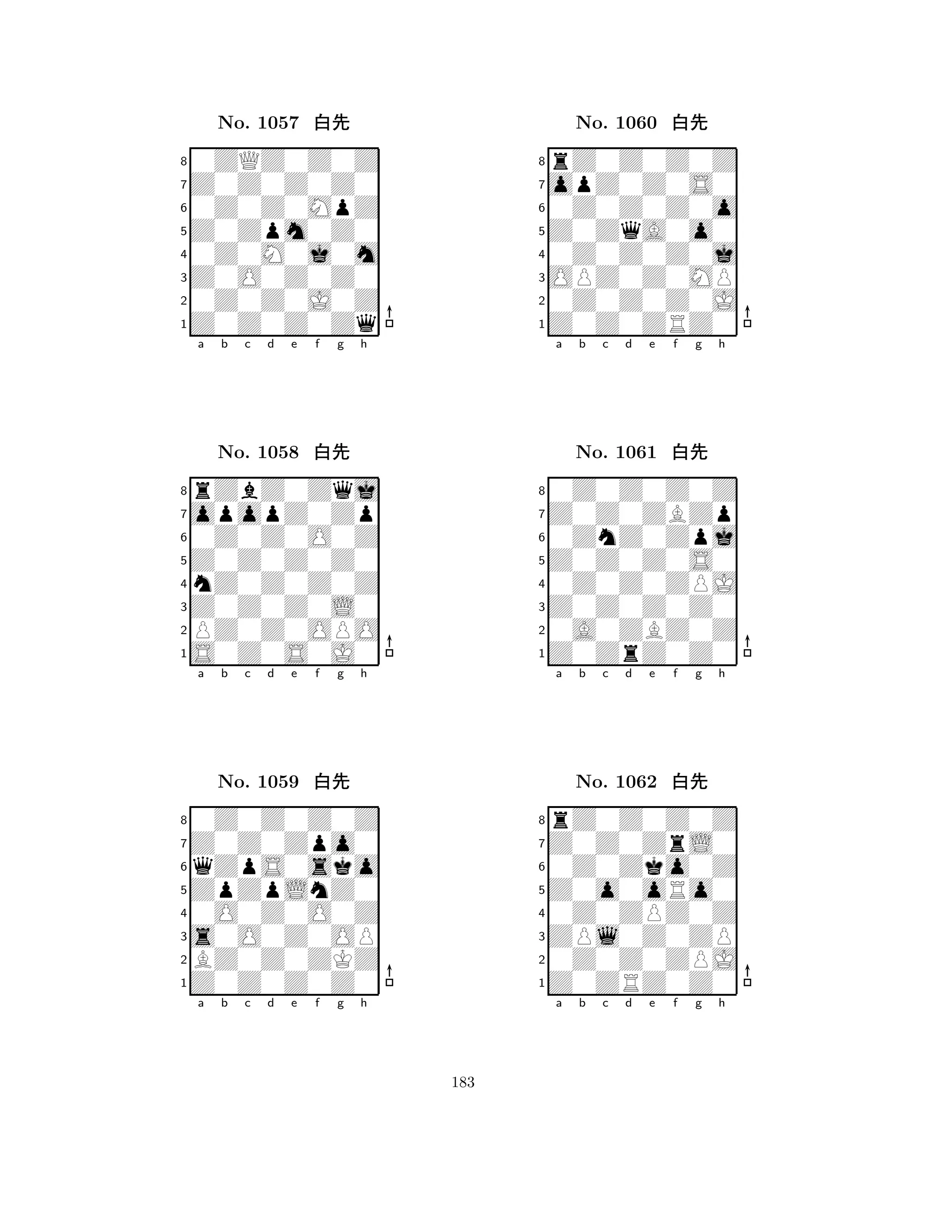 Z0Zpm0Z0 
8Z0Z0Z0Zq 
Z0O0Z0Z0 
0Z0Z0J0Z 
0Z0M0j0m 
0ZQZ0Z0Z 
Z0Z0Z0Z0 
0Z0Z0MpZ 
No. 1057 xk 
7654321opopZ0Zp 
rZbZ0Zqj 
a b c d e f g h 
0Z0Z0O0Z 
Z0Z0Z0Z0 
No. 1058 xk 
8nZ0Z0Z0Z 
765S0Z0S0J0 
PZ0Z0OPO 
Z0Z0Z0L0 
4321Z0Z0Zpo0 
0Z0Z0Z0Z 
a b c d e f g h 
qZpS0sko 
ZpZpLnZ0 
No. 1059 xk 
80O0Z0O0Z 
765Z0Z0Z0Z0 
BZ0Z0ZKZ 
s0O0Z0OP 
4321a b c d e f g h 
Z0ZqA0o0 
8Z0Z0ZRZ0 
OPZ0Z0MP 
0Z0Z0Z0J 
0Z0Z0Z0j 
rZ0Z0Z0Z 
opZ0Z0S0 
0Z0Z0Z0o 
No. 1060 xk 
7654321Z0Z0ZBZp 
0Z0Z0Z0Z 
a b c d e f g h 
0ZnZ0Zpj 
Z0Z0Z0S0 
No. 1061 xk 
80Z0Z0ZPJ 
765Z0ZrZ0Z0 
0A0ZBZ0Z 
Z0Z0Z0Z0 
4321Z0Z0ZrL0 
rZ0Z0Z0Z 
a b c d e f g h 
0Z0Zko0Z 
Z0o0oRo0 
No. 1062 xk 
80Z0ZPZ0Z 
765Z0ZRZ0Z0 
0Z0Z0ZPJ 
ZPl0Z0ZP 
4321a b c d e f g h 
183 
 