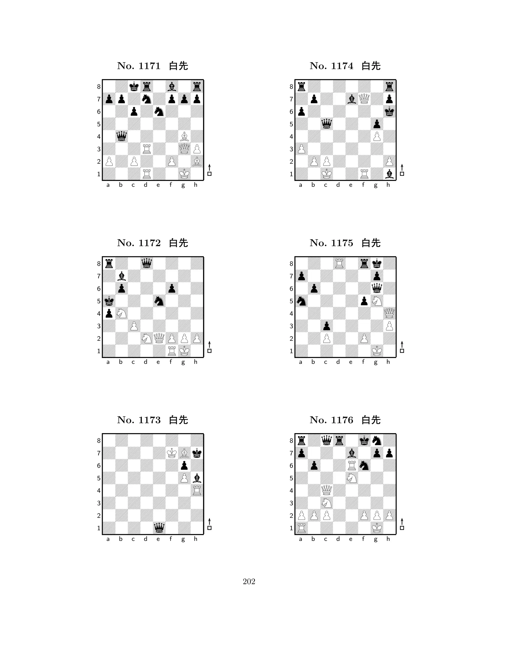 Z0Z0Z0Z0 
8Z0ZRZ0J0 
Z0ZRZ0LP 
PZPZ0O0A 
0l0Z0ZBZ 
0Zks0a0s 
opZnZpop 
0ZpZnZ0Z 
No. 1171 xk 
7654321ZbZ0Z0Z0 
rZ0l0Z0Z 
a b c d e f g h 
0o0Z0o0Z 
j0Z0m0Z0 
No. 1172 xk 
8pM0Z0Z0Z 
765Z0Z0ZRJ0 
0Z0MQOPO 
Z0O0Z0Z0 
4321Z0Z0ZKAk 
0Z0Z0Z0Z 
a b c d e f g h 
0Z0Z0ZpZ 
Z0Z0Z0Ob 
No. 1173 xk 
80Z0Z0Z0S 
765Z0Z0l0Z0 
0Z0Z0Z0Z 
Z0Z0Z0Z0 
4321a b c d e f g h 
Z0l0Z0o0 
8Z0J0ZRZb 
O0Z0Z0Z0 
0OPZ0Z0O 
0Z0Z0ZPZ 
rZ0Z0Z0s 
ZpZ0aQZp 
pZ0Z0Z0j 
No. 1174 xk 
7654321o0Z0Z0o0 
0Z0S0skZ 
a b c d e f g h 
0o0Z0ZqZ 
m0Z0ZpM0 
No. 1175 xk 
80Z0Z0Z0L 
765Z0Z0Z0J0 
0ZPZ0O0Z 
Z0o0Z0ZP 
4321o0Z0a0op 
rZqs0jnZ 
a b c d e f g h 
0o0ZRm0Z 
Z0Z0M0Z0 
No. 1176 xk 
80ZQZ0Z0Z 
765S0Z0Z0J0 
POPZ0OPO 
Z0M0Z0Z0 
4321a b c d e f g h 
202 
 