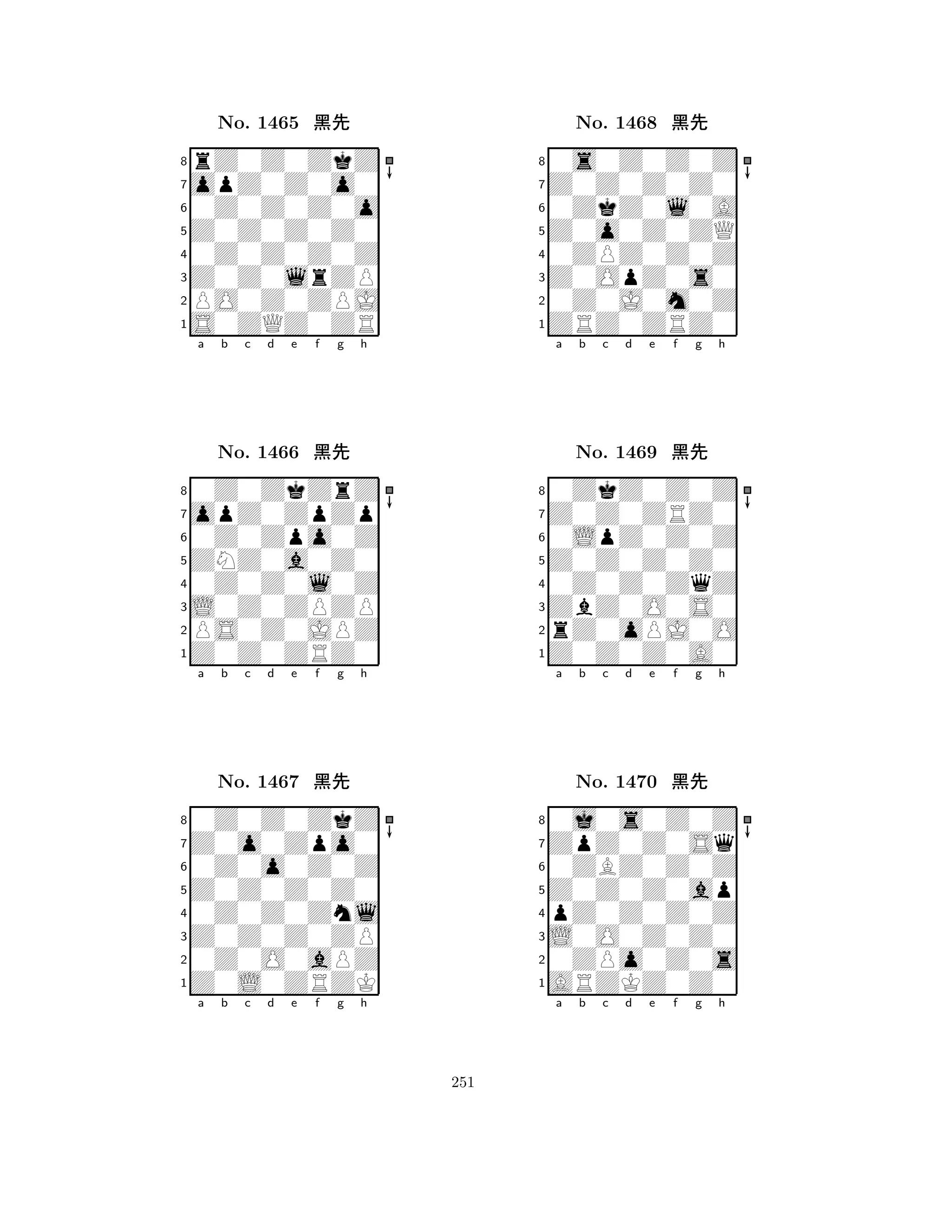 Z0Z0Z0Z0 
8S0ZQZ0ZR 
Z0Z0lrZP 
PO0Z0ZPJ 
0Z0Z0Z0Z 
rZ0Z0ZkZ 
opZ0Z0o0 
0Z0Z0Z0o 
No. 1465 çk 
7654321opZ0ZpZp 
0Z0ZkZrZ 
a b c d e f g h 
0Z0Zpo0Z 
ZNZ0a0Z0 
No. 1466 çk 
80Z0Z0l0Z 
765Z0Z0ZRZ0 
PS0Z0JPZ 
L0Z0ZPZP 
4321Z0o0Zpo0 
0Z0Z0ZkZ 
a b c d e f g h 
0Z0o0Z0Z 
Z0Z0Z0Z0 
No. 1467 çk 
80Z0Z0Znl 
765Z0L0ZRZK 
0Z0O0aPZ 
Z0Z0Z0ZP 
4321a b c d e f g h 
Z0o0Z0ZQ 
8ZRZ0ZRZ0 
Z0OpZ0s0 
0Z0J0m0Z 
0ZPZ0Z0Z 
0s0Z0Z0Z 
Z0Z0Z0Z0 
0ZkZ0l0A 
No. 1468 çk 
7654321Z0Z0ZRZ0 
0ZkZ0Z0Z 
a b c d e f g h 
0LpZ0Z0Z 
Z0Z0Z0Z0 
No. 1469 çk 
80Z0Z0ZqZ 
765Z0Z0Z0A0 
rZ0oPJ0O 
ZbZ0O0S0 
4321ZpZ0Z0Sq 
0j0s0Z0Z 
a b c d e f g h 
0ZBZ0Z0Z 
Z0Z0Z0ap 
No. 1470 çk 
8pZ0Z0Z0Z 
765ARZKZ0Z0 
0ZPo0Z0s 
L0O0Z0Z0 
4321a b c d e f g h 
251 
 