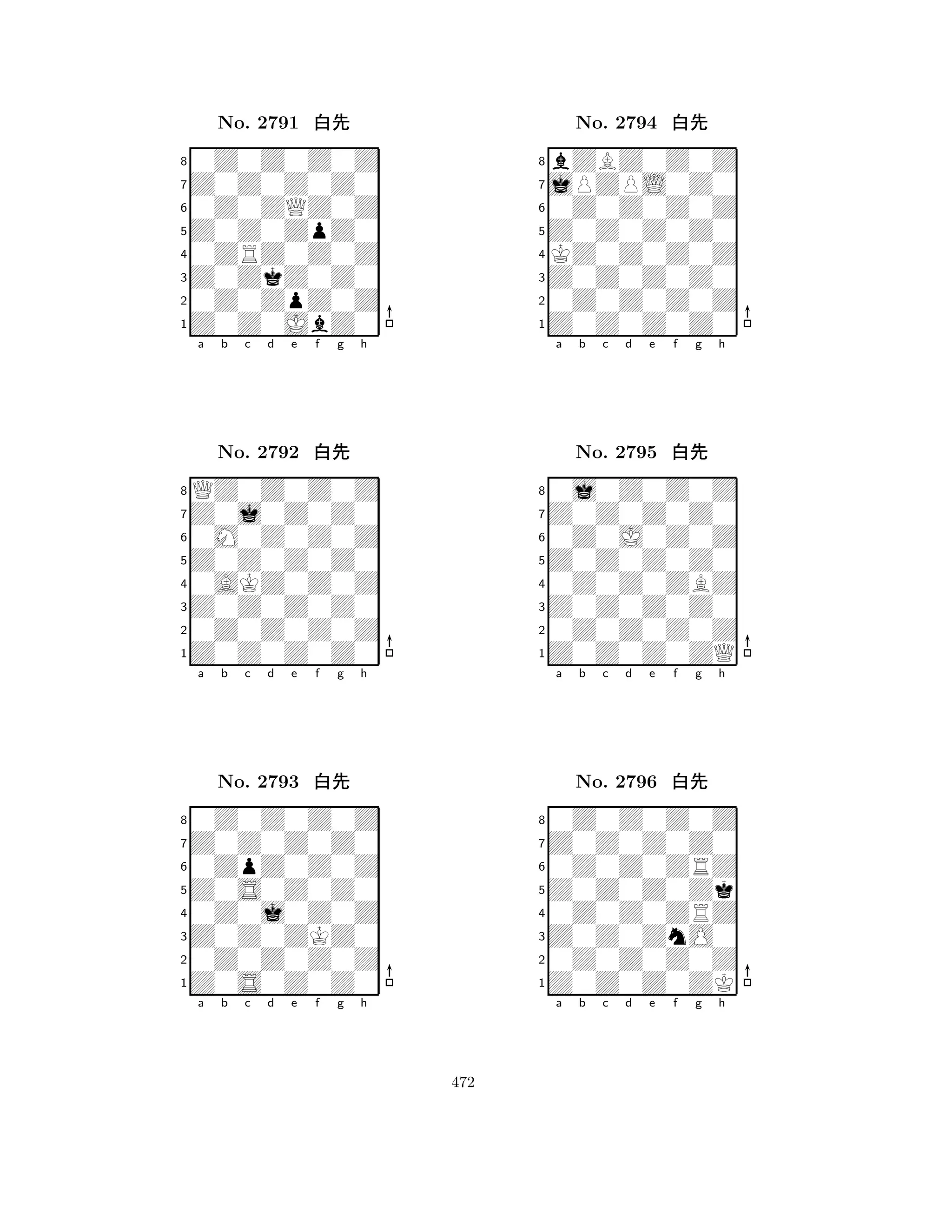 Z0Z0ZpZ0 
8Z0Z0JbZ0 
Z0ZkZ0Z0 
0Z0ZpZ0Z 
0ZRZ0Z0Z 
0Z0Z0Z0Z 
Z0Z0Z0Z0 
0Z0ZQZ0Z 
No. 2791 xk 
7654321Z0j0Z0Z0 
QZ0Z0Z0Z 
a b c d e f g h 
0M0Z0Z0Z 
Z0Z0Z0Z0 
No. 2792 xk 
80AKZ0Z0Z 
765Z0Z0Z0Z0 
0Z0Z0Z0Z 
Z0Z0Z0Z0 
4321Z0Z0Z0Z0 
0Z0Z0Z0Z 
a b c d e f g h 
0ZpZ0Z0Z 
Z0S0Z0Z0 
No. 2793 xk 
80Z0j0Z0Z 
765Z0S0Z0Z0 
0Z0Z0Z0Z 
Z0Z0ZKZ0 
4321a b c d e f g h 
Z0Z0Z0Z0 
8Z0Z0Z0Z0 
Z0Z0Z0Z0 
0Z0Z0Z0Z 
KZ0Z0Z0Z 
bZBZ0Z0Z 
jPZPL0Z0 
0Z0Z0Z0Z 
No. 2794 xk 
7654321Z0Z0Z0Z0 
0j0Z0Z0Z 
a b c d e f g h 
0Z0J0Z0Z 
Z0Z0Z0Z0 
No. 2795 xk 
80Z0Z0ZBZ 
765Z0Z0Z0ZQ 
0Z0Z0Z0Z 
Z0Z0Z0Z0 
4321Z0Z0Z0Z0 
0Z0Z0Z0Z 
a b c d e f g h 
0Z0Z0ZRZ 
Z0Z0Z0Zk 
No. 2796 xk 
80Z0Z0ZRZ 
765Z0Z0Z0ZK 
0Z0Z0Z0Z 
Z0Z0ZnO0 
4321a b c d e f g h 
472 
 