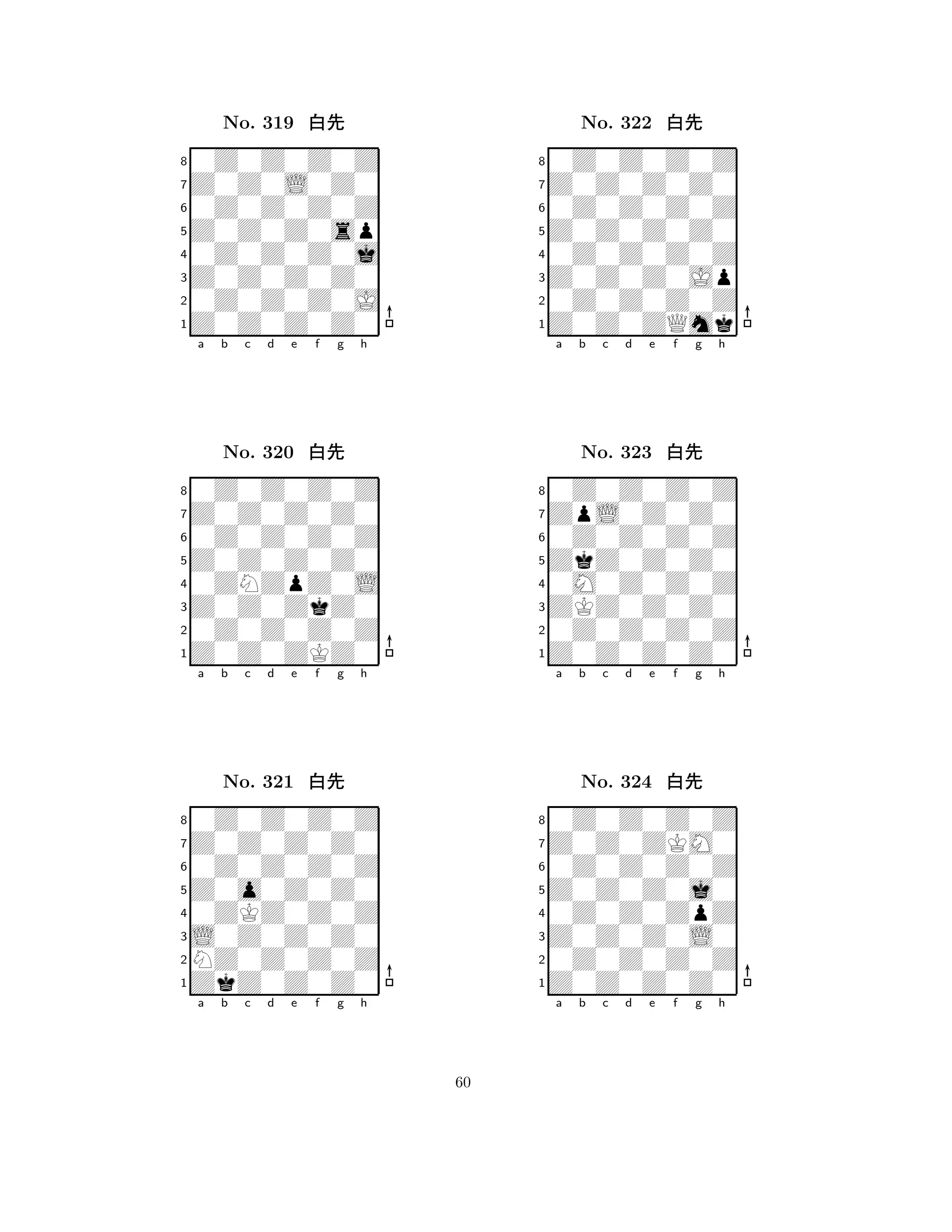 Z0Z0Z0sp 
8Z0Z0Z0Z0 
Z0Z0Z0Z0 
0Z0Z0Z0J 
0Z0Z0Z0j 
0Z0Z0Z0Z 
Z0Z0L0Z0 
0Z0Z0Z0Z 
No. 319 xk 
7654321Z0Z0Z0Z0 
0Z0Z0Z0Z 
a b c d e f g h 
0Z0Z0Z0Z 
Z0Z0Z0Z0 
No. 320 xk 
80ZNZpZ0L 
765Z0Z0ZKZ0 
0Z0Z0Z0Z 
Z0Z0ZkZ0 
4321Z0Z0Z0Z0 
0Z0Z0Z0Z 
a b c d e f g h 
0Z0Z0Z0Z 
Z0o0Z0Z0 
No. 321 xk 
80ZKZ0Z0Z 
765ZkZ0Z0Z0 
NZ0Z0Z0Z 
L0Z0Z0Z0 
4321a b c d e f g h 
Z0Z0Z0Z0 
8Z0Z0ZQmk 
Z0Z0Z0Jp 
0Z0Z0Z0Z 
0Z0Z0Z0Z 
0Z0Z0Z0Z 
Z0Z0Z0Z0 
0Z0Z0Z0Z 
No. 322 xk 
7654321ZpL0Z0Z0 
0Z0Z0Z0Z 
a b c d e f g h 
0Z0Z0Z0Z 
ZkZ0Z0Z0 
No. 323 xk 
80M0Z0Z0Z 
765Z0Z0Z0Z0 
0Z0Z0Z0Z 
ZKZ0Z0Z0 
4321Z0Z0ZKM0 
0Z0Z0Z0Z 
a b c d e f g h 
0Z0Z0Z0Z 
Z0Z0Z0j0 
No. 324 xk 
80Z0Z0ZpZ 
765Z0Z0Z0Z0 
0Z0Z0Z0Z 
Z0Z0Z0L0 
4321a b c d e f g h 
60 
 
