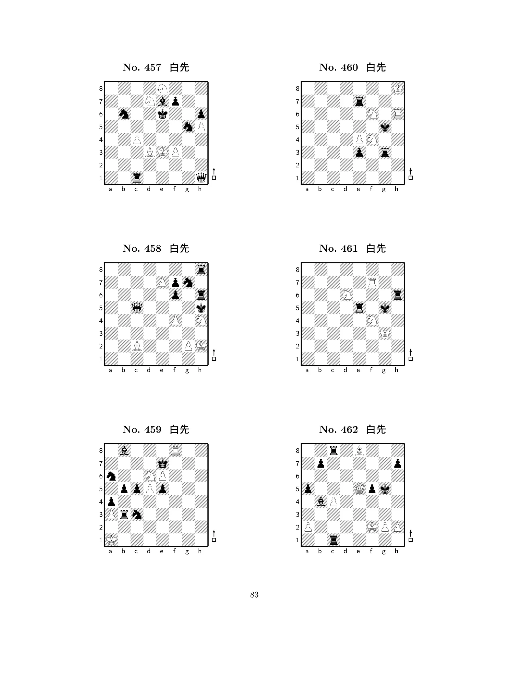 Z0Z0Z0mP 
8Z0s0Z0Zq 
Z0ZBJPZ0 
0Z0Z0Z0Z 
0ZPZ0Z0Z 
0Z0ZNZ0Z 
Z0ZNapZ0 
0m0ZkZ0o 
No. 457 xk 
7654321Z0Z0Opm0 
0Z0Z0Z0s 
a b c d e f g h 
0Z0Z0o0s 
Z0l0Z0Zk 
No. 458 xk 
80Z0Z0O0M 
765Z0Z0Z0Z0 
0ZBZ0ZPJ 
Z0Z0Z0Z0 
4321Z0Z0j0Z0 
0a0Z0S0Z 
a b c d e f g h 
nZ0MPZ0Z 
ZpoPo0Z0 
No. 459 xk 
8pZ0Z0Z0Z 
765J0Z0Z0Z0 
0Z0Z0Z0Z 
Orm0Z0Z0 
4321a b c d e f g h 
Z0Z0Z0j0 
8Z0Z0Z0Z0 
Z0Z0o0s0 
0Z0Z0Z0Z 
0Z0ZPM0Z 
0Z0Z0Z0J 
Z0Z0s0Z0 
0Z0Z0M0S 
No. 460 xk 
7654321Z0Z0ZRZ0 
0Z0Z0Z0Z 
a b c d e f g h 
0Z0M0Z0s 
Z0Z0s0j0 
No. 461 xk 
80Z0Z0M0Z 
765Z0Z0Z0Z0 
0Z0Z0Z0Z 
Z0Z0Z0J0 
4321ZpZ0Z0Zp 
0ZrZBZ0Z 
a b c d e f g h 
0Z0Z0Z0Z 
o0Z0Lpj0 
No. 462 xk 
80aPZ0Z0Z 
765Z0s0Z0Z0 
PZ0Z0JPO 
Z0Z0Z0Z0 
4321a b c d e f g h 
83 
 