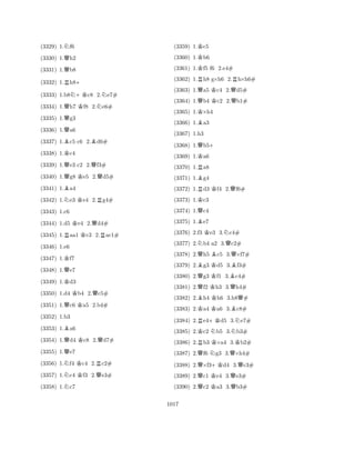 (3329) 1.Nf6 
(3330) 1.Qh2 
(3331) 1.Qb8 
(3332) 1.Rh8+ 
(3333) 1.b8N+Kc8 2.Ne7# 
(3334) 1.Qh7 Kf8 2.Ne6# 
(3335) 1.Qg3 
(3336) 1.Qa6 
(3337) 1.Bc5 c6 2.Bd6# 
(3338) 1.Kc4 
(3339) 1.Qe3 c2 2.Qf3# 
(3340) 1.Qg8 Ke5 2.Qd5# 
(3341) 1.Ba4 
(3342) 1.Ne3 Ke4 2.Rg4# 
(3344) 1.d5 Ke4 2.Qd4# 
(3345) 1.Raa1 Kc3 2.Rac1# 
(3347) 1.Kf7 
(3343) 1.c6 
Q(3348) 1.e7 
(3349) 1.Kd3 
(3350) 1.d4 Kb4 2.Qc5# 
(3346) 1.e6 
QK(3351) 1.c6 a5 2.b4# 
(3353) 1.Ba6 
(3354) 1.Qd4 Kc8 2.Qd7# 
(3355) 1.Qe7 
(3356) 1.Nf4 Kc4 2.Rc2# 
(3352) 1.b3 
NKQ(3357) 1.c4 f3 2.e3# 
(3358) 1.Nc7 
(3359) 1.Kc5 
(3360) 1.Kb6 
(3361) 1.Kf5 f6 2.e4# 
(3362) 1.Rh8 g×h6 2.Rh×h6# 
(3363) 1.Qa5 Kc4 2.Qd5# 
(3364) 1.Qb4 Kc2 2.Qb1# 
(3365) 1.K×h4 
(3366) 1.Ba3 
(3367) 1.h3 
(3368) 1.Qb5+ 
(3369) 1.Ka6 
(3370) 1.Ra8 
(3371) 1.Bg4 
(3372) 1.Rd3 Kf4 2.Qf6# 
(3373) 1.Kc3 
(3374) 1.Qc4 
(3375) 1.Be7 
(3376) 2.f3 Ke3 3.Nc4# 
(3377) 2.Nb4 a2 3.Qc2# 
(3378) 2.Qh5 Bc5 3.Q×f7# 
(3379) 2.Bg3 Kd5 3.Bf3# 
(3380) 2.Qg3 Kf1 3.Bc4# 
(3381) 2.Qf2 Kh3 3.Qh4# 
(3382) 2.Bh4 Kh6 3.h8Q# 
(3383) 2.Ka4 Ka6 3.Bc8# 
(3384) 2.Re4+Kd5 3.Ne7# 
(3385) 2.Kc2 Nb5 3.Nb3# 
(3386) 2.Rb3 K×a4 3.Kb2# 
(3387) 2.Qf6 Ng3 3.Q×h4# 
(3388) 2.Q×f3+Kd4 3.Qc3# 
(3389) 2.Qc1 Ke4 3.Qe3# 
(3390) 2.Qc2 Ka3 3.Qb3# 
1017 
 