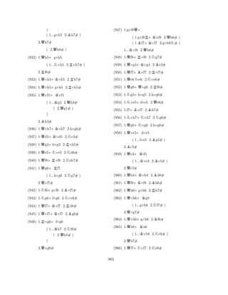 ) 
( 1...g×h5 2.Bh7# ) 
2.Qh7# 
( 2.Qh8# ) 
(932) 1.Qh5+g×h5 
( 1...N×h5 2.R×h7# ) 
2.Rf6# 
(933) 1.Q×h5+K×h5 2.Rh7# 
(934) 1.Q×h5+g×h5 2.R×h5# 
(935) 1.Q×f1+K×f1 
( 1...Kg3 2.Qh3# 
( 2.Qg1# ) 
2.Bh3# 
(936) 1.Q×h7+K×h7 2.h×g6# 
(937) 1.Qd5+K×d5 2.Nc3# 
(938) 1.Qg3+h×g3 2.R×h5# 
Q) 
+NN(939) 1.e5×e5 2.d6# 
(940) 1.Qf8+R×f8 2.Nde7# 
(941) 1.Qg6+Rf7 
( 1...h×g6 2.Ng7# ) 
2.Q×f7# 
(942) 1.Nf6+g×f6 2.B×f7# 
(943) 1.Ng6+f×g6 2.N×e6# 
(944) 1.Qf7+K×f7 2.Rd8# 
(945) 1.Q×f7+K×f7 2.Bg6# 
(946) 1.R×g6+f×g6 
( 1...Kh7 2.Nf6# 
( 2.Qh5# ) 
Q) 
2.×g6# 
(947) 1.g×f8Q+ 
( 1.g×f8R+K×f8 2.Qh6# ) 
( 1.Bf7+K×f7 2.g×h8N# ) 
1...K×f8 2.Qh6# 
(948) 1.Qf8+R×f8 2.Ng7# 
(949) 1.Q×g4+K×g4 2.Be2# 
(950) 1.Qf7+B×f7 2.R×f7# 
(951) 1.Qe6 f×e6 2.N×e6# 
(952) 1.Qg6+Q×g6 2.Rf8# 
(953) 1.Ng5+h×g5 2.h×g6# 
(954) 1.N×e5+d×e5 2.Qe6# 
(955) 1.f7+B×f7 2.Bh7# 
(956) 1.N×h7+N×h7 2.Ng6# 
(957) 1.Qg6+N×g6 2.h×g6# 
(958) 1.Q×e5+d×e5 
( 1...f×e5 2.Bg5# ) 
2.Bc5# 
(959) 1.Qe3+Kd5 
( 1...K×e3 2.Bc5# ) 
2.Qc5# 
(960) 1.Qh4+K×h4 2.Bd8# 
(961) 1.Qf8+K×f8 2.Bh6# 
(962) 1.Qh6+g×h6 2.Rh7# 
(963) 1.Q×h6+Kg8 
( 1...g×h6 2.Nf7# ) 
2.Q×g7# 
(964) 1.Q×h6+g×h6 2.Bf6# 
(965) 1.Qb8+Ka6 
( 1...K×b8 2.Nc6# ) 
2.Qb7# 
(966) 1.Qf7+N×f7 2.Ne6# 
963 
 