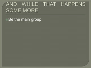  Be

the main group

 