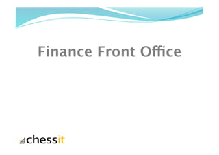 Finance Front Office
 