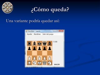 ¿Cómo queda?
Una variante podría quedar así:
 