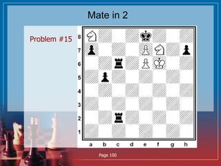 Mate in 2
Problem #15
Page 100
 