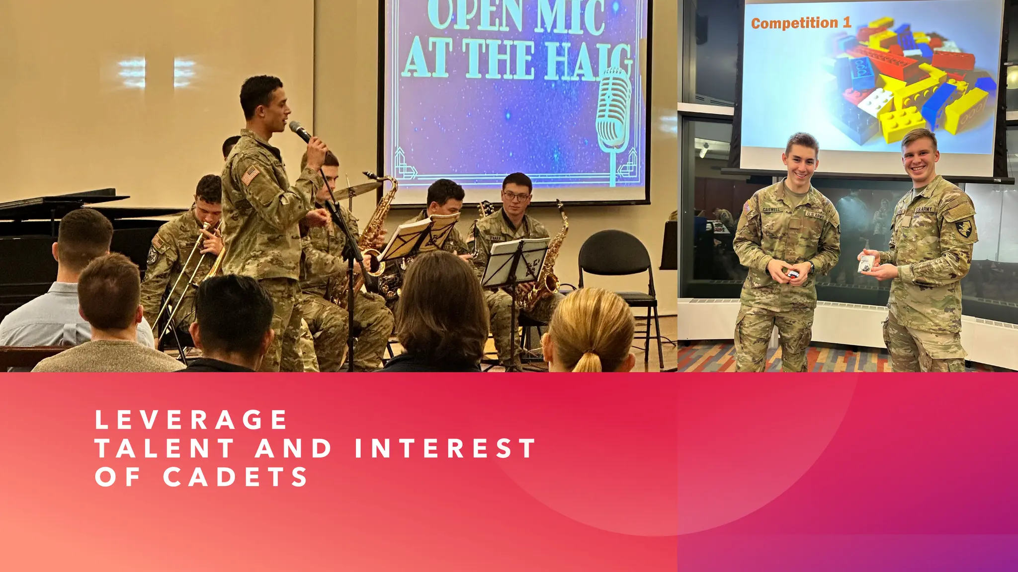 L E V E R A G E
T A L E N T A N D I N T E R E S T
O F C A D E T S
 