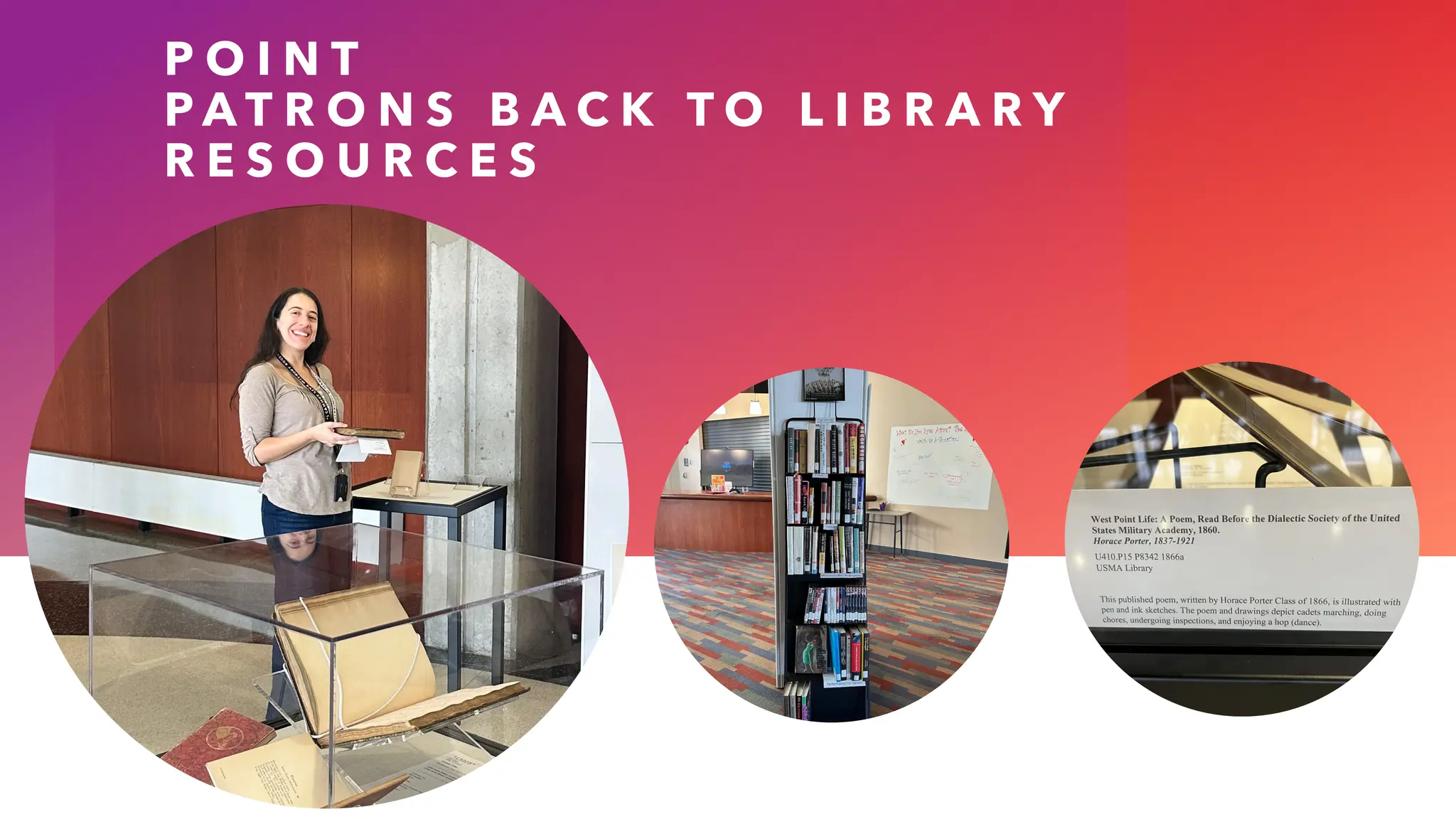 P O I N T
P A T R O N S B A C K T O L I B R A R Y
R E S O U R C E S
 