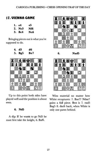 BRUCE ALBERSTON
18. KING·s GAMBIT
1. e4 e5
2. f4
The King's Gambit, which Black
may accept or decline. Here he de­
clines....