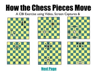 How the Chess Pieces Move ,[object Object],Next Page 