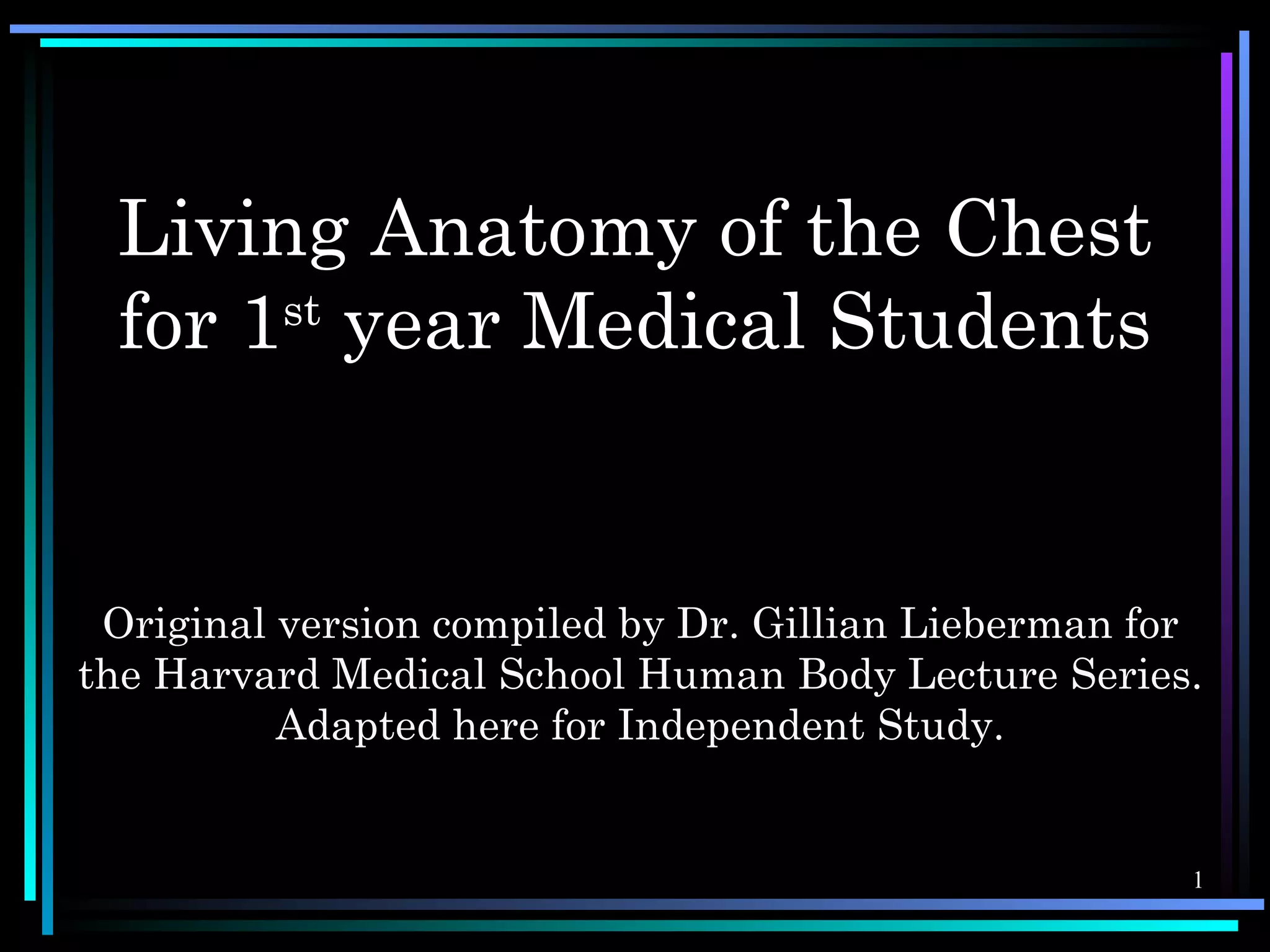 Chest X-ray anatomy | PPS