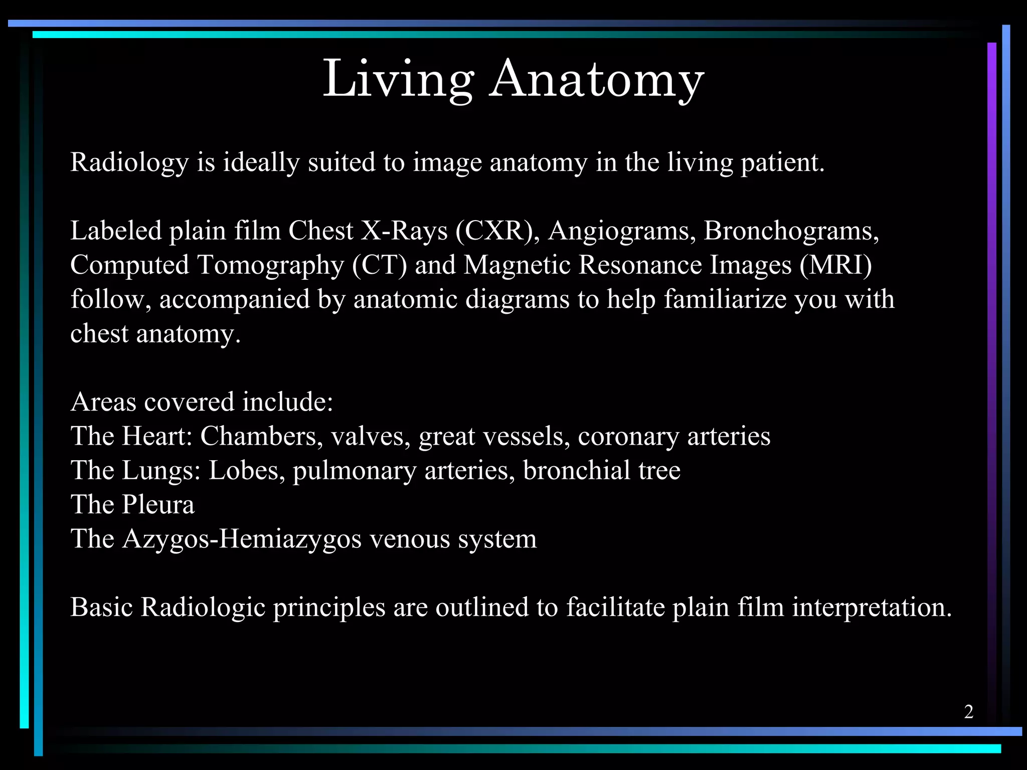 Chest X-ray anatomy | PPS