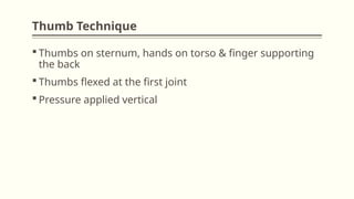chest compressions in children (Basic Life Support) .pptx