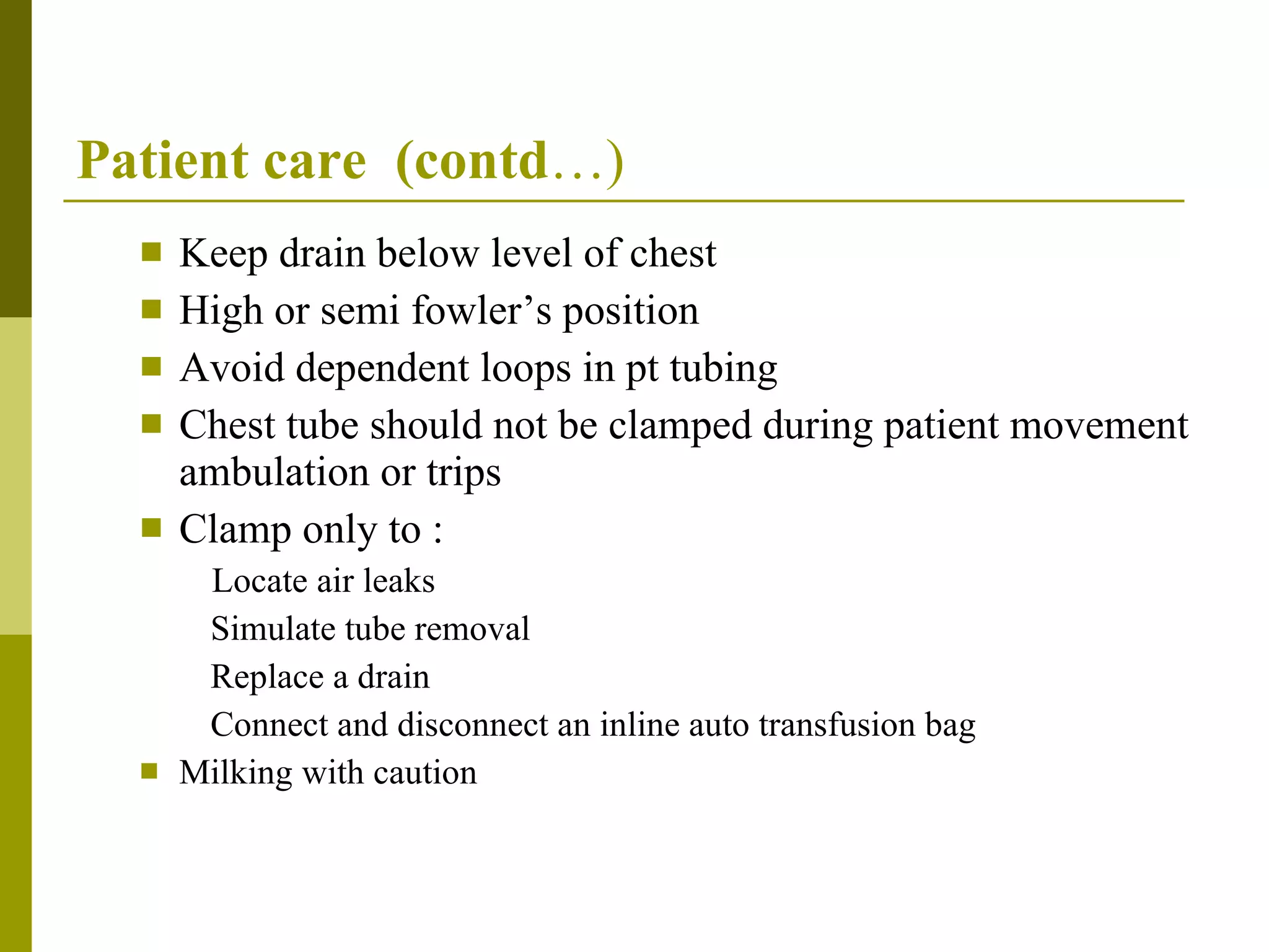 Chest Drains | PPT