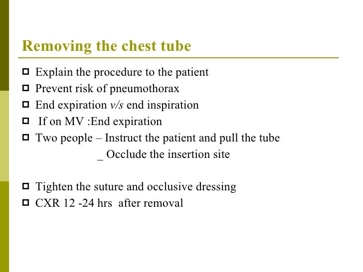 Chest Drains