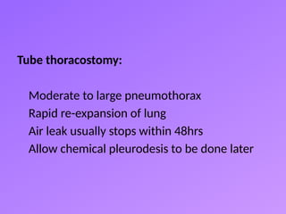CHEST DRAINS for pleural effusion and also pneumothorax.pptx