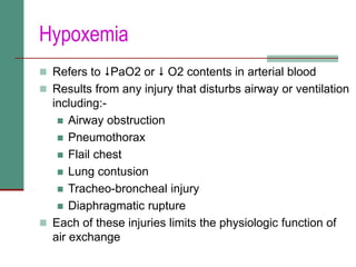 Head Injury Pao2 CHEST INJURIES.....ppt