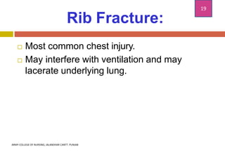 chest injuries and its treatment and nursing management .pptx