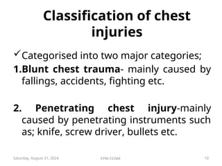 CHEST INJURIES- medical surgical nursing.ppt