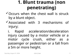 CHEST INJURIES- medical surgical nursing.ppt