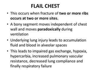 chest injuries and the patient management | PPTX