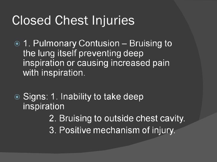 Chest injuries ppt 97