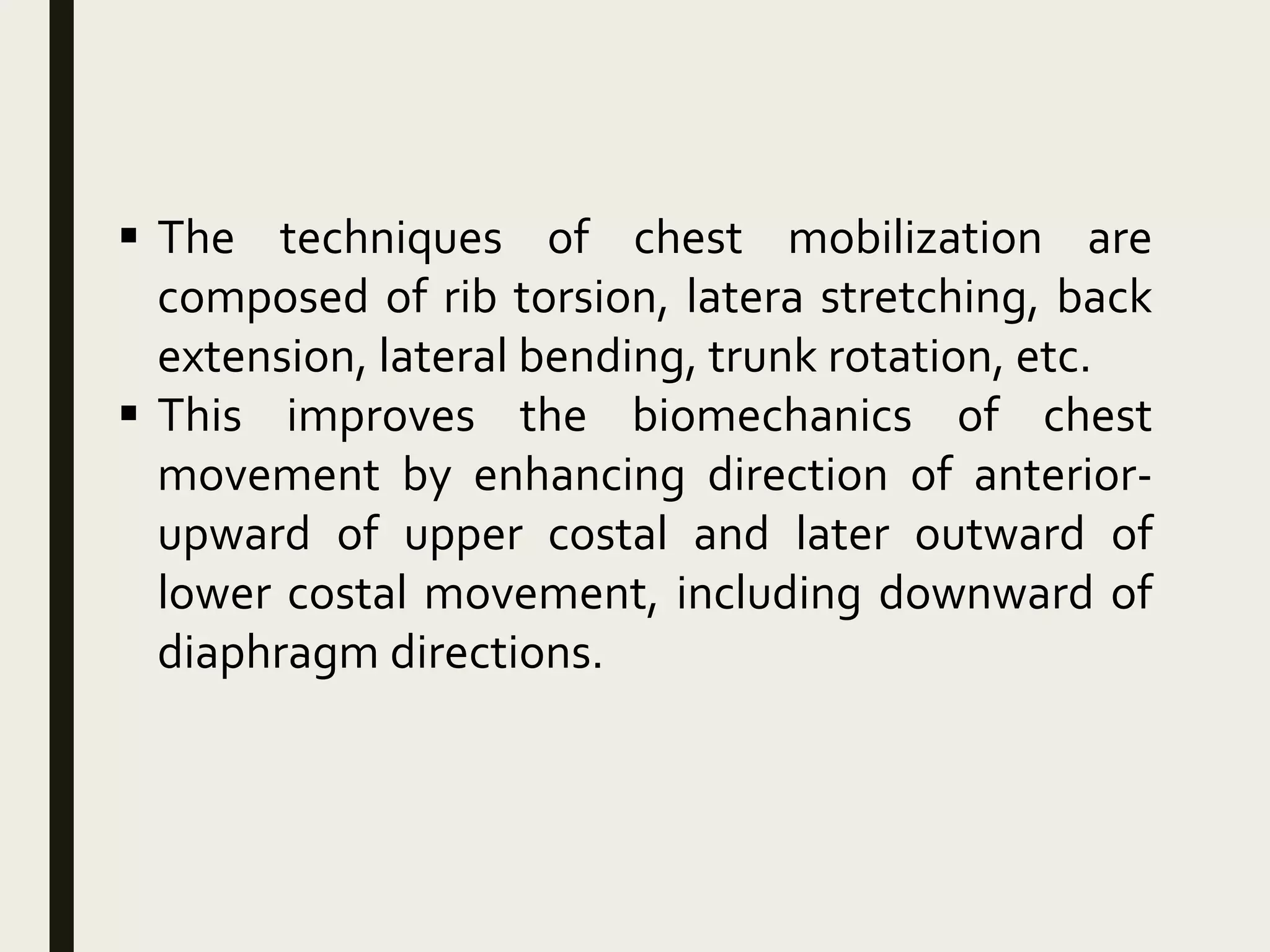 Chest mobilization exercises, Butterfly Technique | PPTX