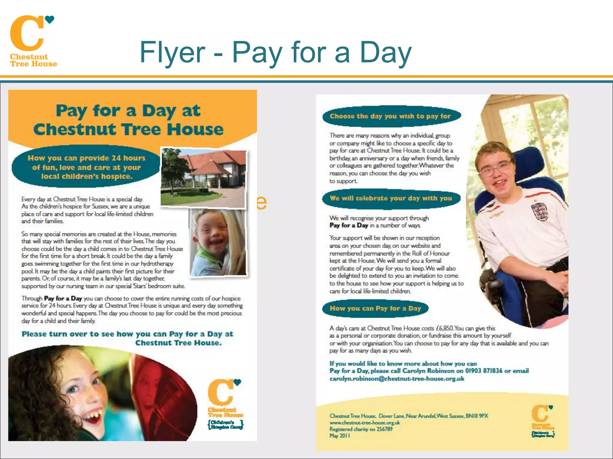 Flyer - Pay for a Day



Normal text to go here
 