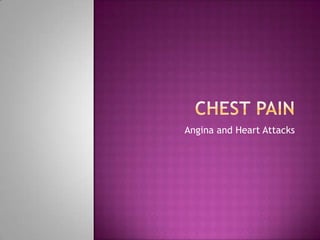 Chest Pain Angina and Heart Attacks 