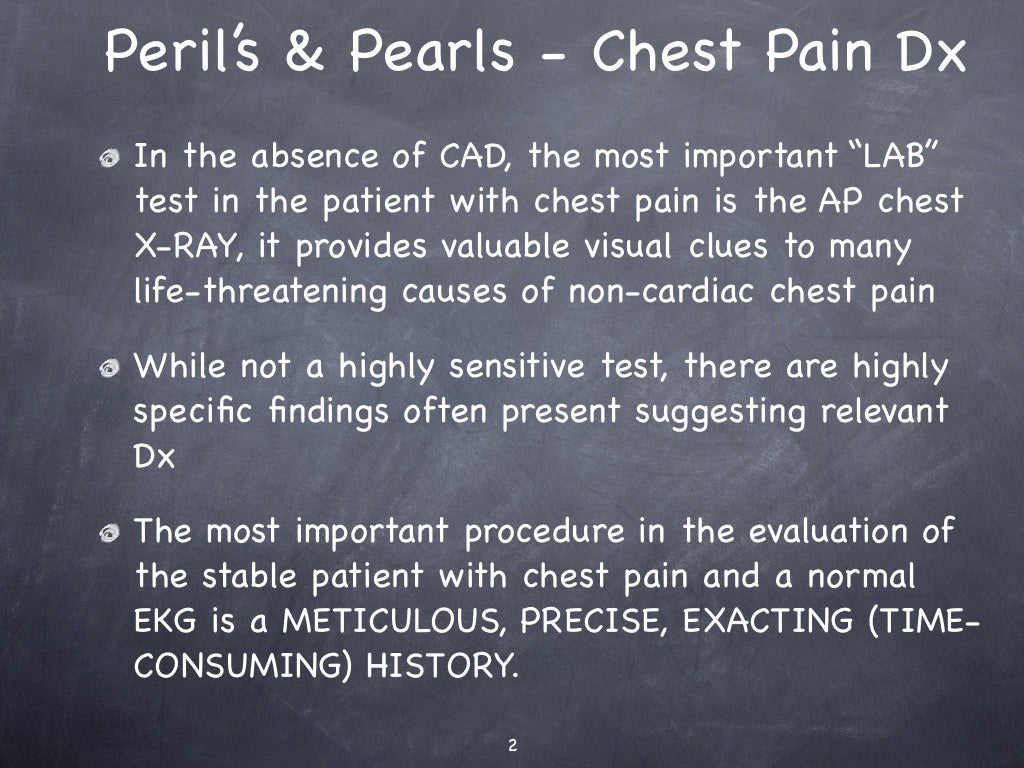 Differential Dx Chest Pain