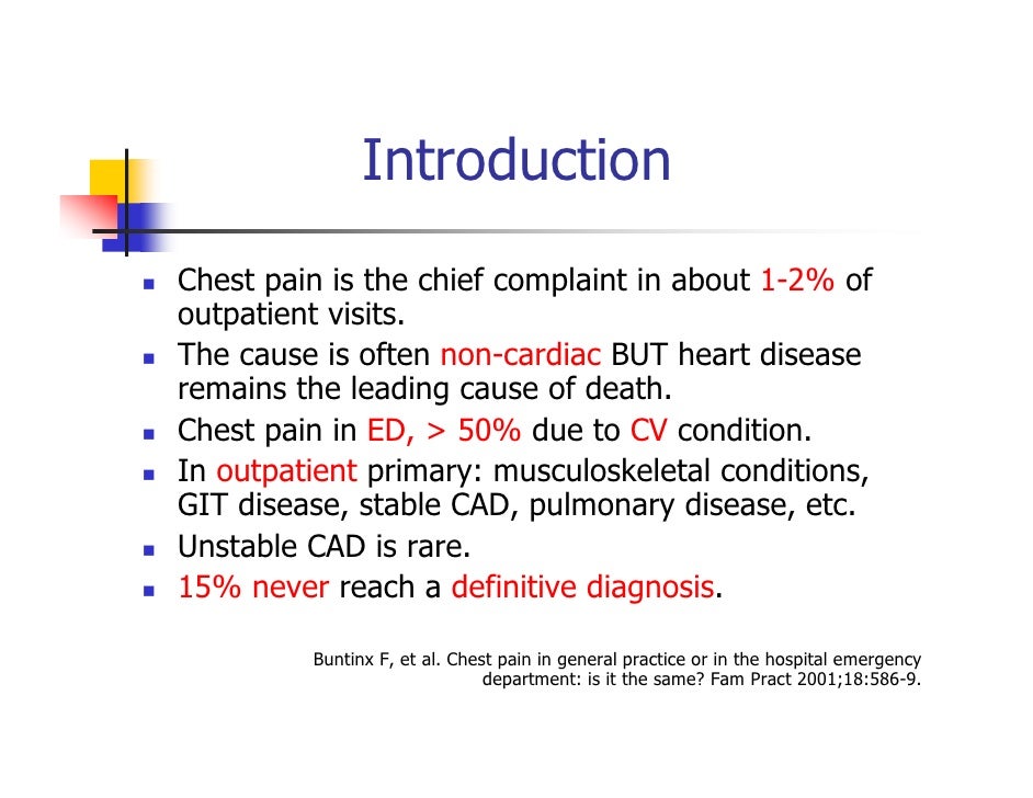 Chest Pain Evaluation