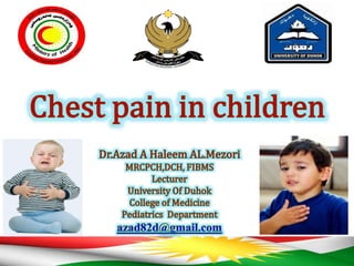 Chest pain in children