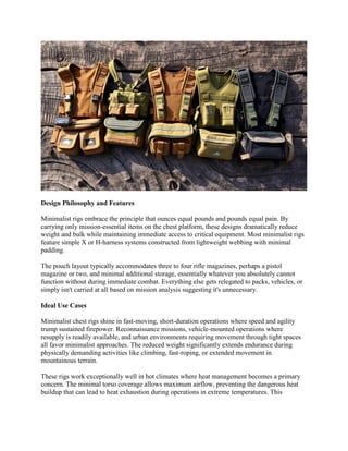 Webbing Vs Rig Chest Rig Types Breakdown: Features, Uses, and Performance | PDF