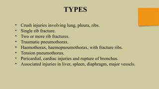 Cursh Rib CHEST TRAUMA-1.pptxhdbbdnznanjwinajcigkkgktk | PPTX