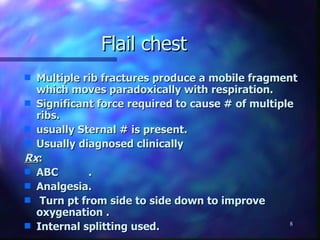 Chest trauma nur 415-fall 2009 | PPT