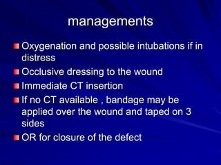 Chest trauma and indication for thoracotomy.ppt