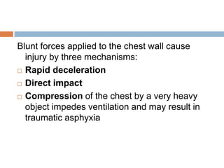 Chest trauma guidelines for ER doctors | PPTX