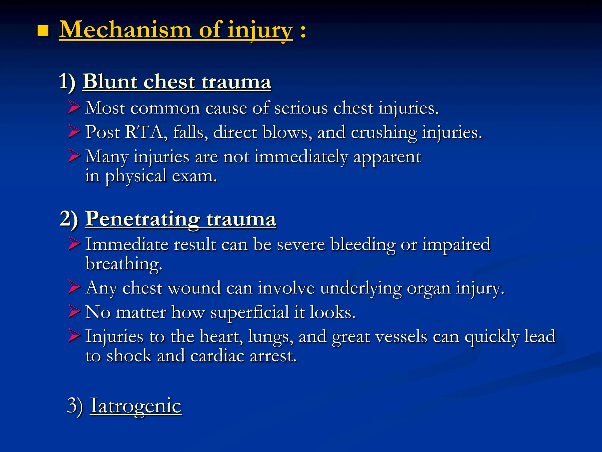 chest trauma no orthopedist presentation | PDF