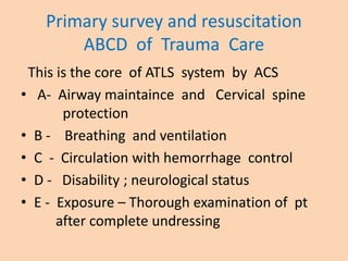 Chest trauma pg | PPTX