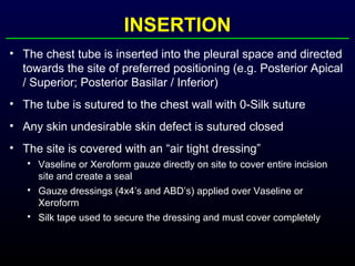 Chest Tube In-Service | PPT