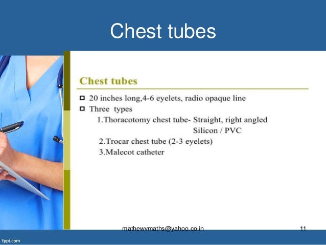 Nursing care patient with Chest tube ppt
