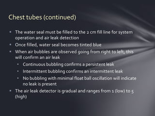 Chest tubes | PPTX
