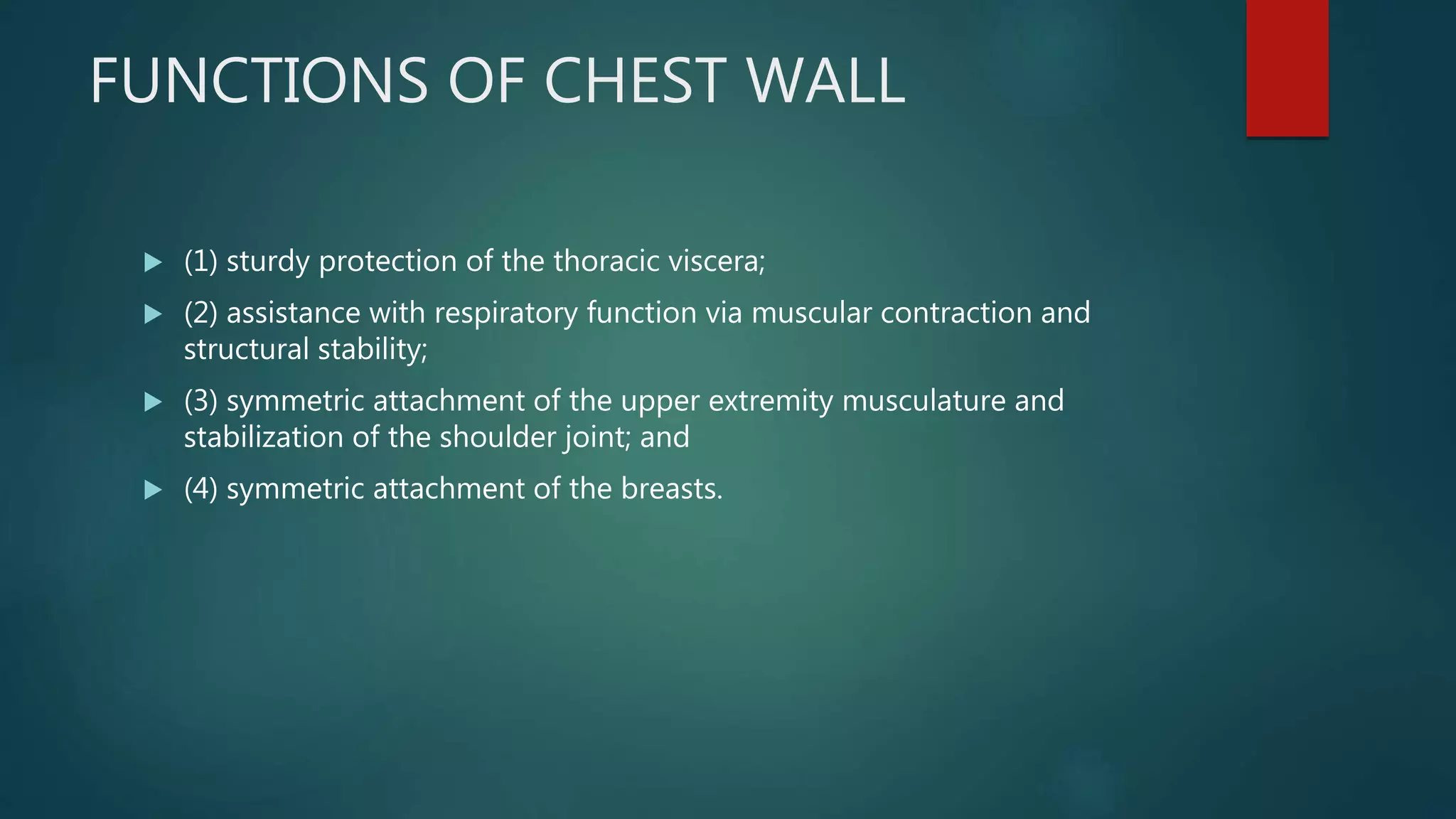 Chest wall defects and their reconstruction | PPT